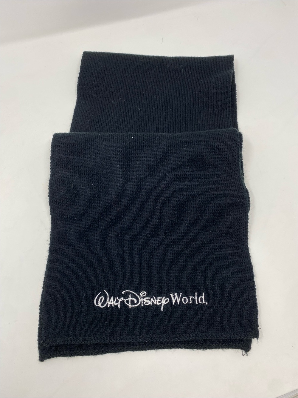 Walt Disney World Black Knit Scarf
